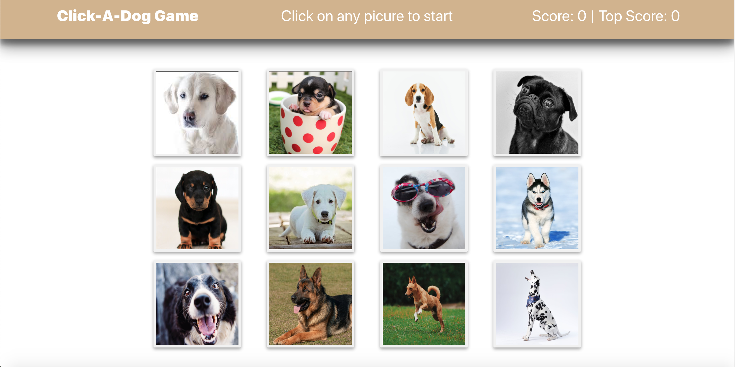 Image of Click-A-Dog Game