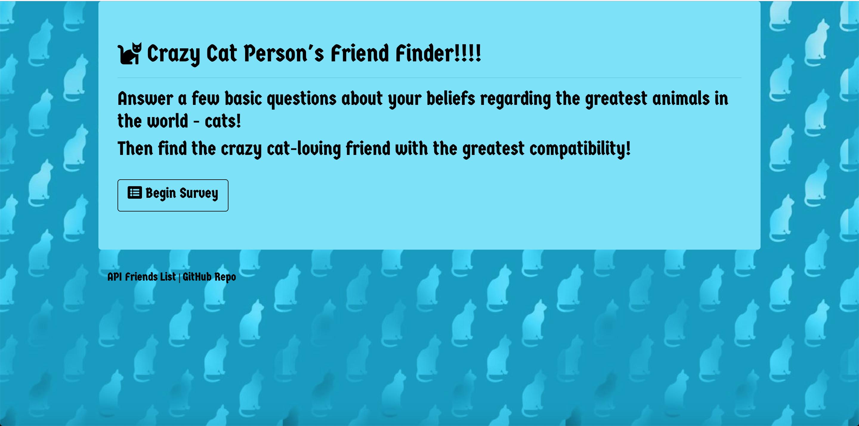 Image of Crazy Cat Person's Friend Finder