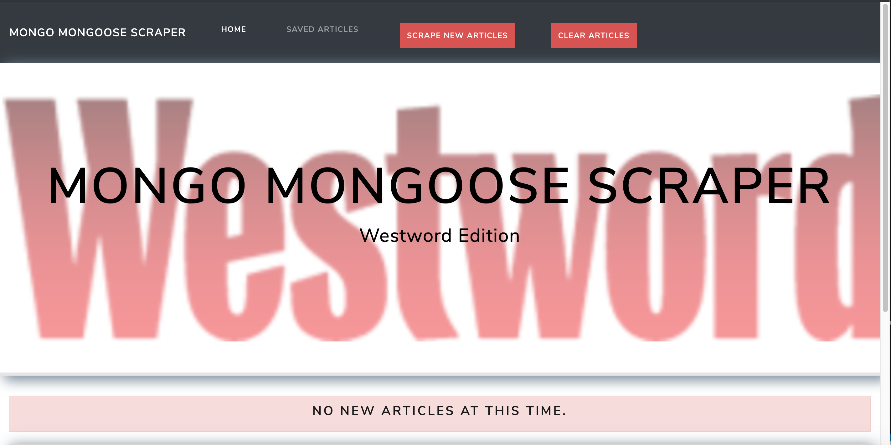 Image of Mongo Mongoose Westword Scraper