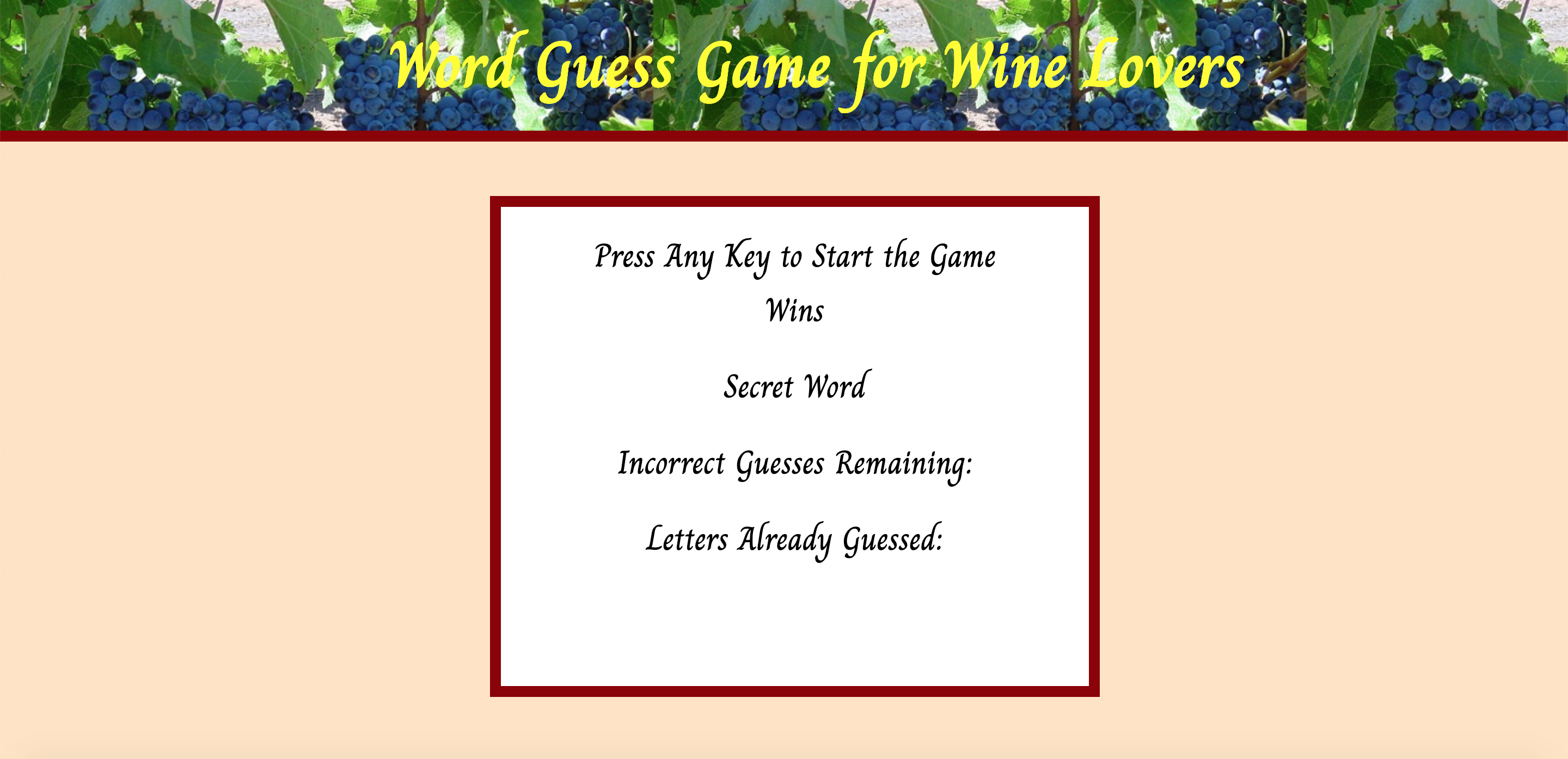 Image of Word Guess Game